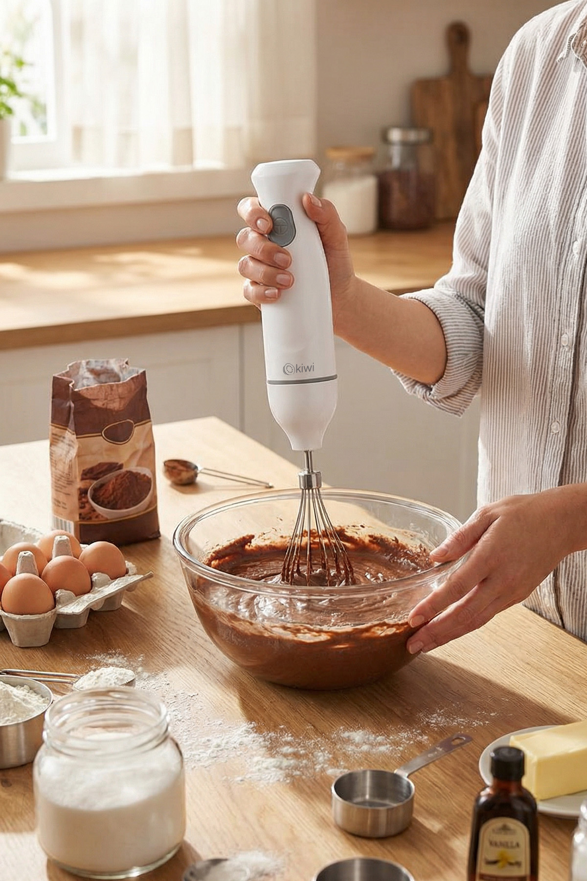KARGO BEDAVA | Kiwi KC-8219H Paslanmaz Çelik Bıçaklı El Blender
