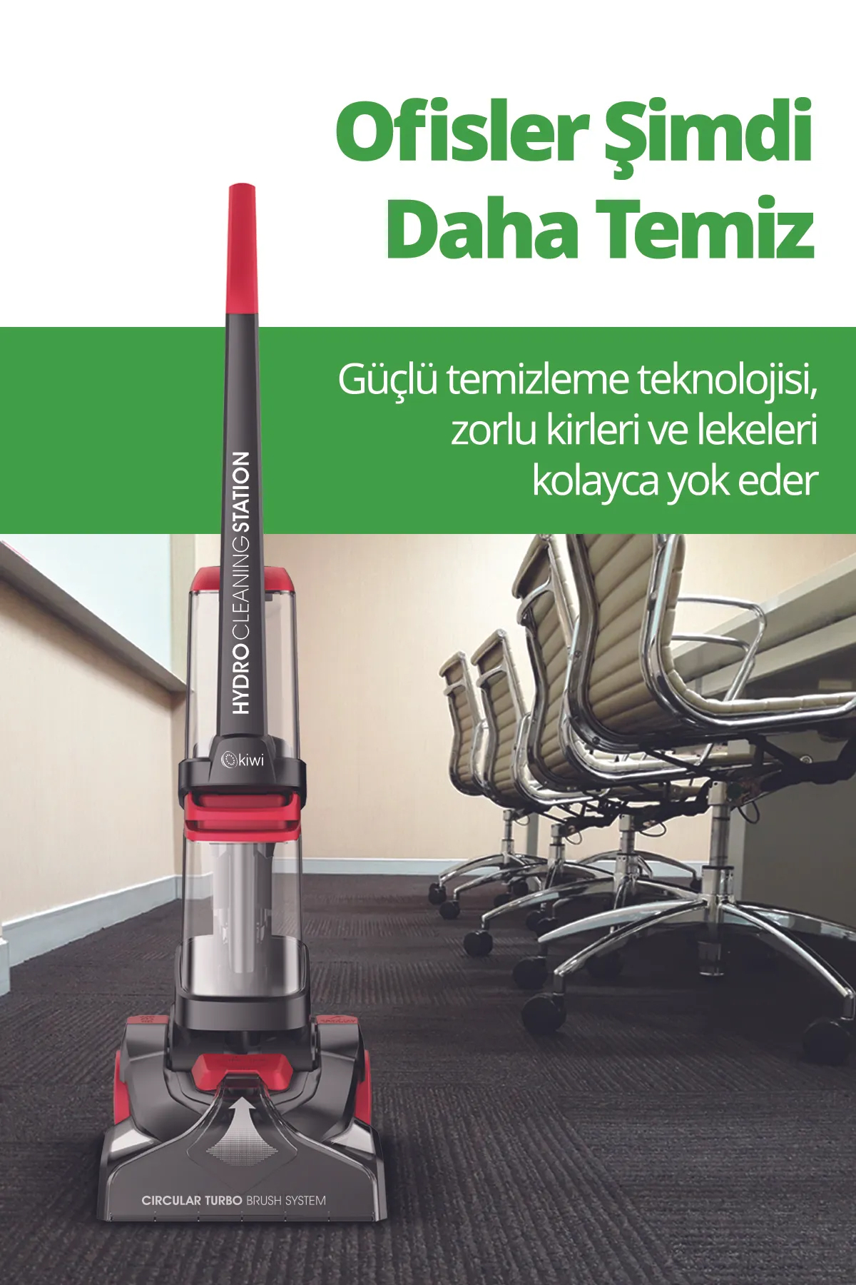 KARGO BEDAVA | Kiwi KCC-4371 PRO Koltuk Temizleme Başlıklı Dikey