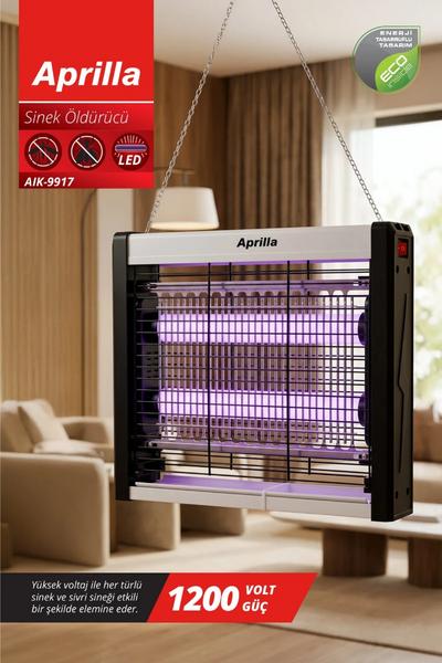 Aprilla AIK-9917 Sinek Öldürücü | 20W LED UV Işık & Kimyasalsız & İç Mekân Kullanımı