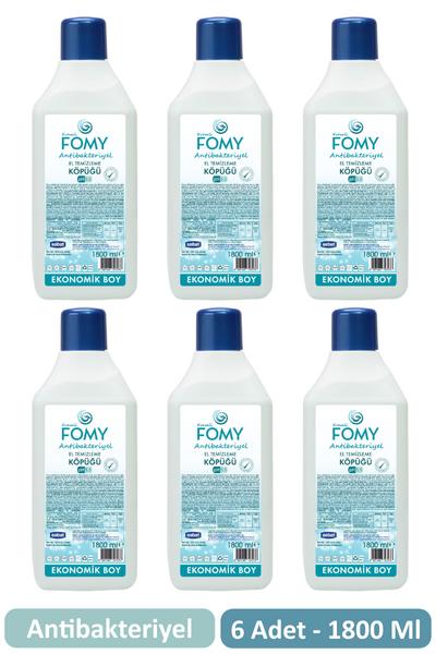 Fomy 1800 ml Köpük Sabun Yedek Şişe - 6 Adet Set