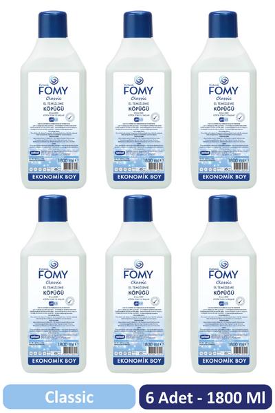 Fomy 1800 ml Standart Köpük Sabun - 6 Adet Ekonomik Yedek Set