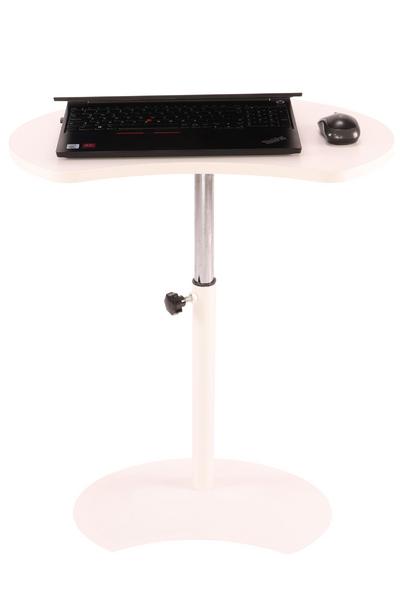 İronika Yükseklik Ayarlı Laptop Sehpası Beyaz