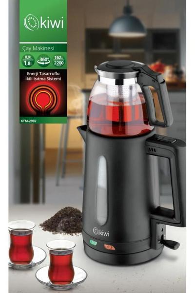Kiwi KTM-2907 2200 W Cam Demlikli Çay Makinesi