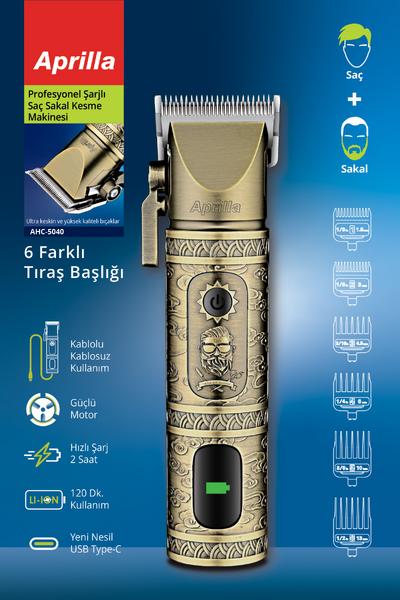 APRİLLA AHC-5040 DİJİTAL GÖSTERGELİ ŞARJLI TIRAŞ MAKİNESİ