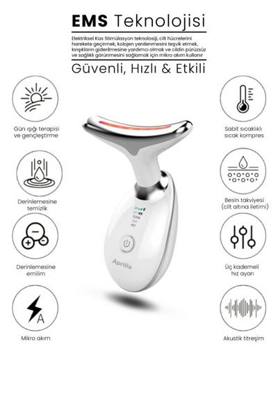 Aprilla Şarjlı Ems Yüz ve Boyun Cilt Bakım Cihazı AFM-2821