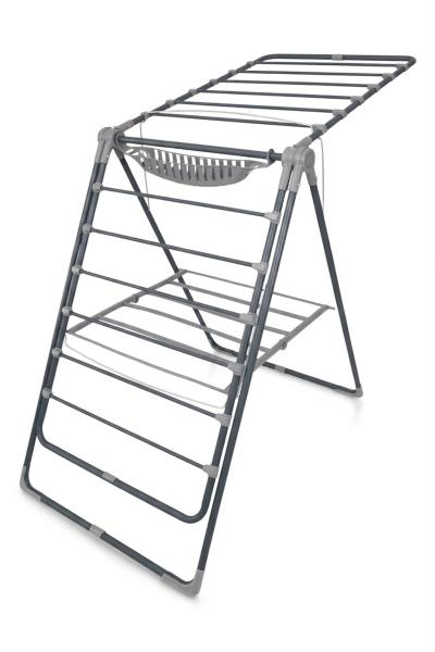 İronika Extra Kalın Borulu Çamaşır Kurutmalık Antrasit Renk