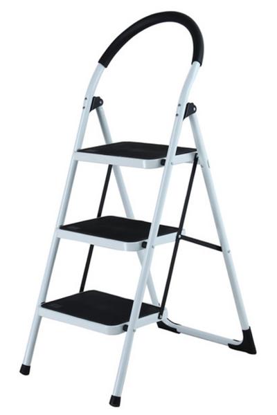 İronika Vertika 3 Basamaklı Metal Merdiven Extra Güçlendirilmiş Geniş Basamaklı Merdiven