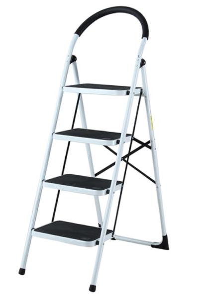 İronika Vertika 4 Basamaklı Metal Merdiven Extra Güçlendirilmiş Geniş Basamaklı Merdiven