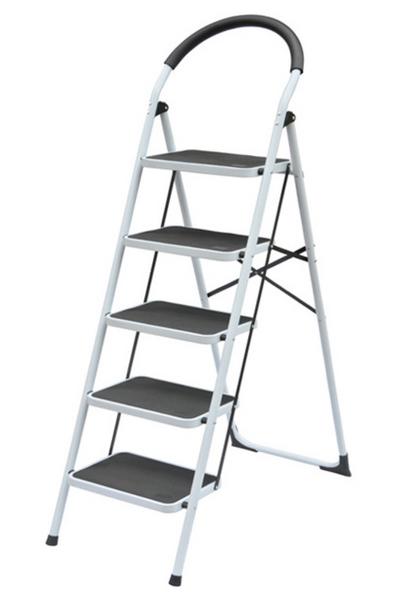 İronika Vertika 5 Basamaklı Metal Merdiven Extra Güçlendirilmiş Geniş Basamaklı Merdiven