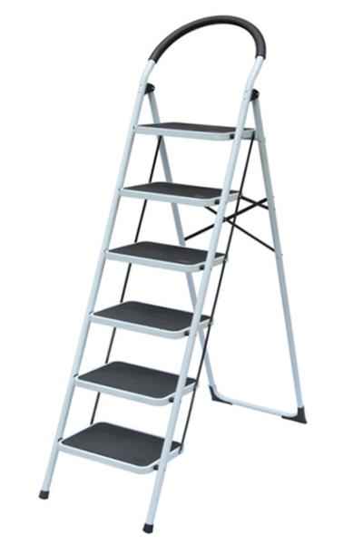 İronika Vertika 6 Basamaklı Metal Merdiven Extra Güçlendirilmiş Geniş Basamaklı Merdiven