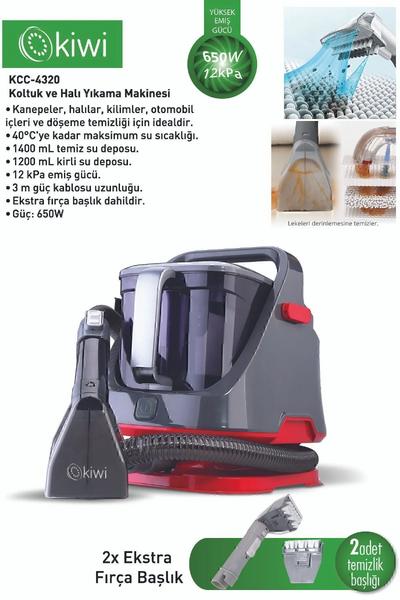 Kiwi KCC-4320 Koltuk ve Halı Yıkama Makinesi Kırmızı
