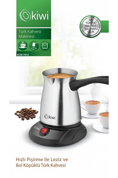 Kiwi Kcm 7512 Çelik Cezve Türk Kahve Makinesi Inox