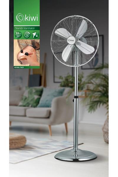 Kiwi Kfan-7421 Salınım Fonksiyonlu Metal Kanatlı Stand Vantilatör