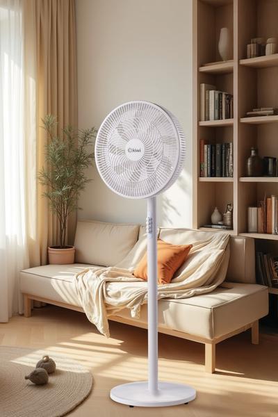Kiwi Kfan-7627 Salınım Fonksiyonlu Ultra Sessiz Stand Vantilatör 9 Kanatlı 50W