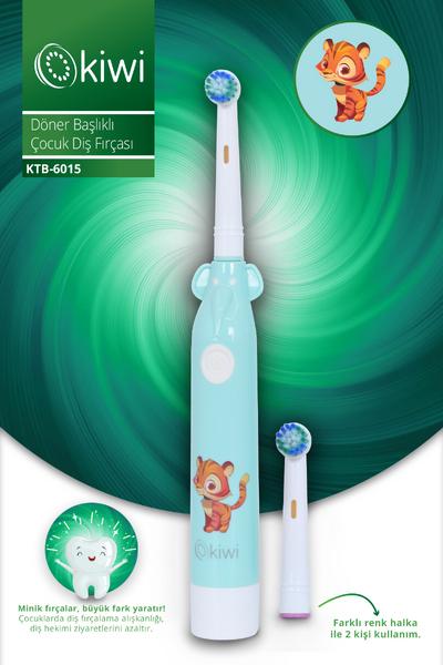 Kiwi Ktb 6015 Döner Başlıklı Pilli Çocuk Diş Fırçası