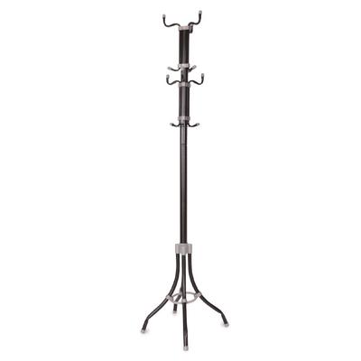 360 Ayaklı Portmanto Askılık - Demonte Vestiyer Elbise Askısı -Siyah