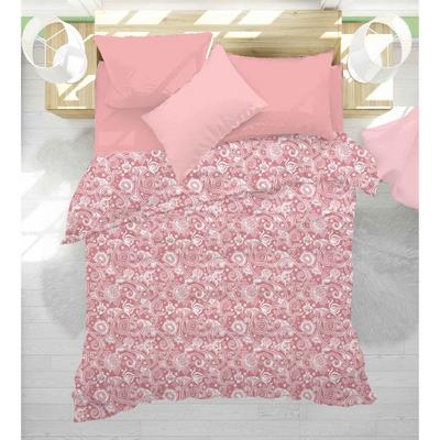 İronika Pink %100 Pamuk Tek Kişilik Nevresim Takımı Pembe