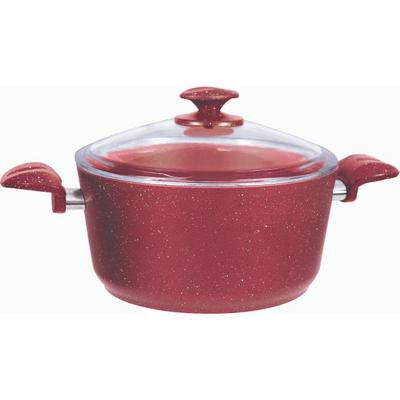 Remetta Granit 28 Cm Derin Tencere - Kırmızı