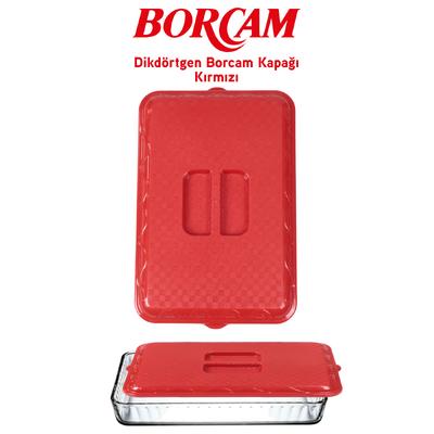 İronika Plastik Borcam Kapağı Dikdörtgen Kırmızı