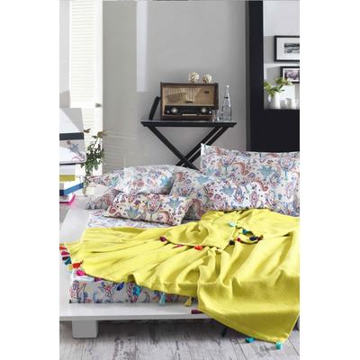 İyi Geceler İstanbul Up Style Çift Kişilik Pike Takımı Sarı