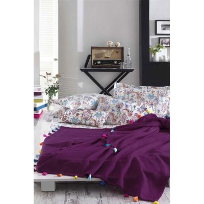 İyi Geceler İstanbul Up Style Tek Kişilik Pike Takımı Mürdüm