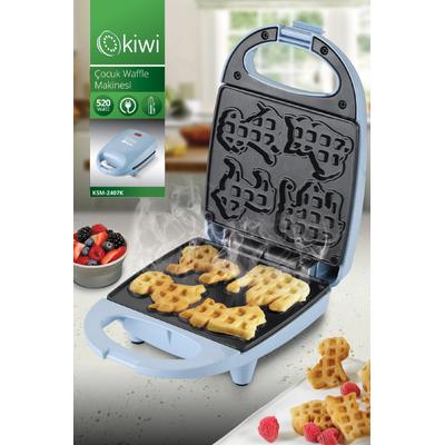 Kiwi Ksm-2407K Çocuk Waffle Makinesi - Mavi