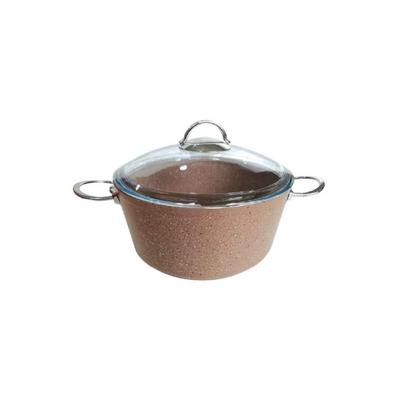 Remetta 28 cm Çift Kulp Derin Tencere Kahverengi