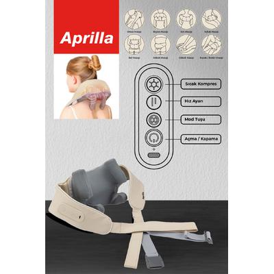 Aprilla Afm-2880 Ovmalı, Isıtmalı, Şarjlı Boyun Sırt Ve Bacak Masaj Aleti İnsan Eli Yoğurma Etkisi