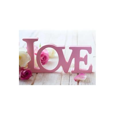 Evmarketi Love Dekoratif Ahşap Masa Süsü