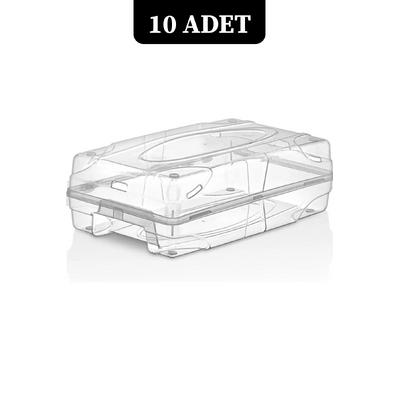 İronika 10 Adet Kadın Ayakkabı Kutusu Şeffaf Ayakkabı İstifleme Saklama Kutusu