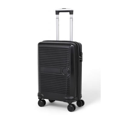 İronika Kırılmaz Polipropilen Kabin Boy 4 Tekerlekli Valiz Küçük Kabin Tipi Bavul Siyah