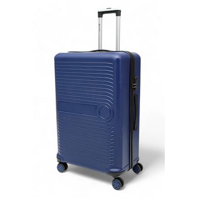 İronika Kırılmaz Polipropilen Büyük Boy 4 Tekerlekli Valiz Büyük Boy Bavul Mavi