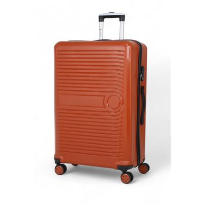 İronika Kırılmaz Polipropilen Büyük Boy 4 Tekerlekli Valiz Büyük Boy Bavul Kahverengi