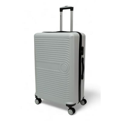 İronika Kırılmaz Polipropilen Büyük Boy 4 Tekerlekli Valiz Büyük Boy Bavul Gri