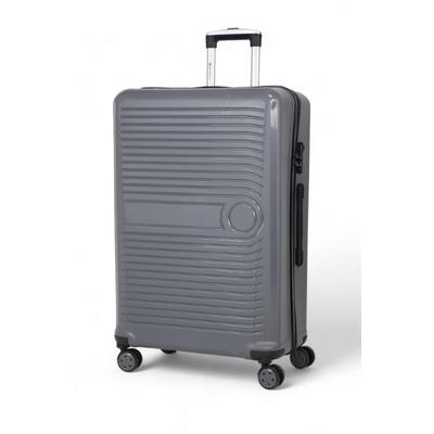 İronika Kırılmaz Polipropilen Büyük Boy 4 Tekerlekli Valiz Büyük Boy Bavul Nadro Gri