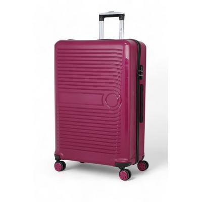 İronika Kırılmaz Polipropilen Büyük Boy 4 Tekerlekli Valiz Büyük Boy Bavul Mürdüm