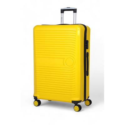 İronika Kırılmaz Polipropilen Büyük Boy 4 Tekerlekli Valiz Büyük Boy Bavul Sarı