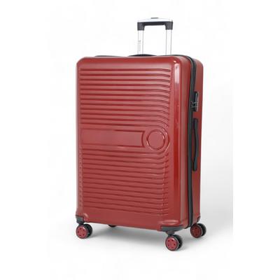 İronika Kırılmaz Polipropilen Büyük Boy 4 Tekerlekli Valiz Büyük Boy Bavul Bordo