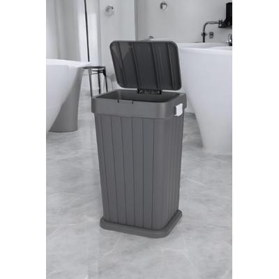 İronika Dokunmatik Kapaklı Kirli Çamaşır Sepeti Oyuncak Sepeti 40LT Antasit