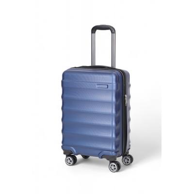 İronika Dayanıklı Gövdeli Kabin Boy 4 Tekerlekli Valiz Küçük Kabin Tipi Bavul Lacivert