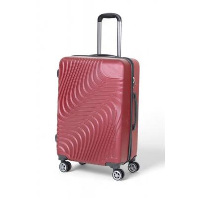 İronika Dayanıklı Gövdeli Orta Boy 4 Tekerlekli Valiz Orta Boy Bavul Kırmızı