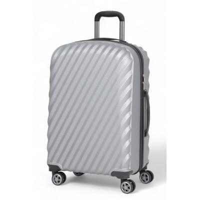 İronika Dayanıklı Gövdeli Orta Boy 4 Tekerlekli Valiz Orta Boy Bavul Gri