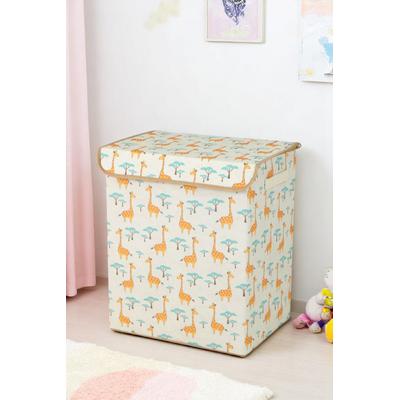 İronika Graffe Bebek Odası Kapaklı Kutu Dolap İçi Organizer Oyuncak Eşya Çamaşır Saklama Kutusu Düzenleyici