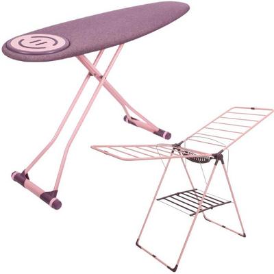 İronika Mixo Kalın Borulu Kurutmalık Perilla Premium Ütü Masası Mürdüm