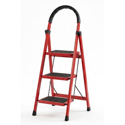 İronika Patika 3 Basamaklı Metal Merdiven Extra Güçlendirilmiş Geniş Basamaklı Hafif Tasarım Merdiven