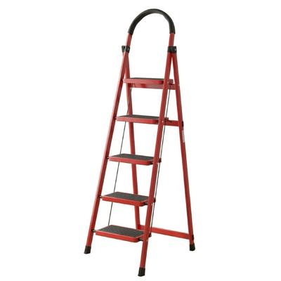 İronika Patika 5 Basamaklı Metal Merdiven Extra Güçlendirilmiş Geniş Basamaklı Hafif Tasarım Merdiven