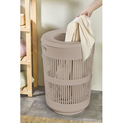 İronika Solara Dekoratif Kirli Çamaşır Sepeti Oyuncak Sepeti 60 Litre - Kahve