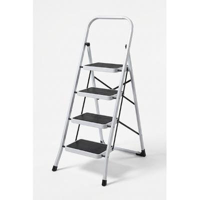 İronika Space 4 Basamaklı Extra Güçlendirilmiş Kaymayı Önleyici Geniş Basamaklı Metal Merdiven