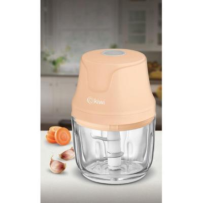 Kiwi 3 Bıçaklı Şarjlı Cam Hazneli Gıda Doğrayıcı Kc-8204 Somon