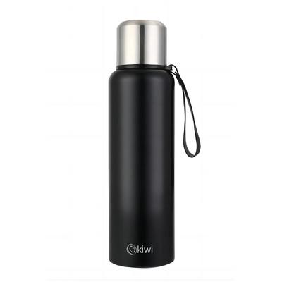 Kiwi 750 Ml Çift Kat Paslanmaz Çelik Bardaklı Termos Siyah - KT8690
